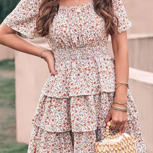 PrettyGarden Mini Dress Floral - Size S - Picture 3 of 6